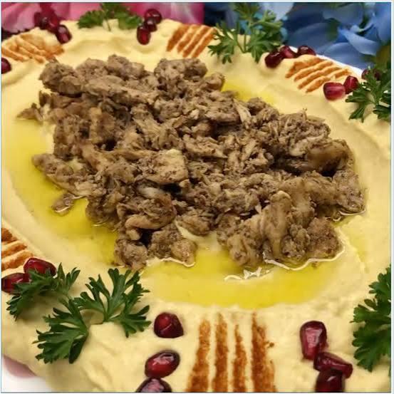 حمص مع شاورما